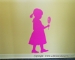 Picture of Lollipop Girl 15 (Children Silhouette Decals)