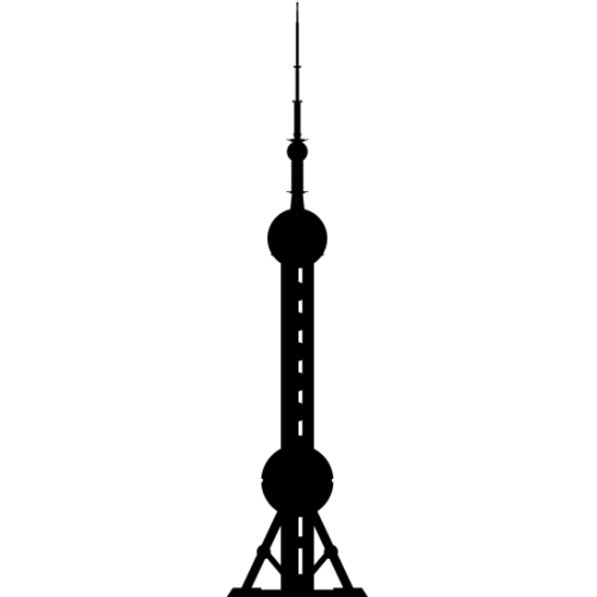 Picture of Oriental Pearl TV Tower 76 (Wall Decals: Monument Silhouettes)