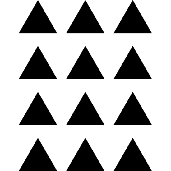 Picture of 12 Triangles (Vinyl Triangles: Decal Decor)