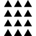 Picture of 12 Triangles (Vinyl Triangles: Decal Decor)