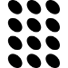Picture of 12 Ovals (Vinyl Ovals: Decal Decor)