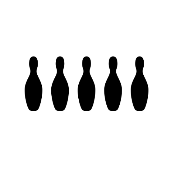 Picture of 5 Bowling Pins (Bowling Alley Decor: Decals) 64