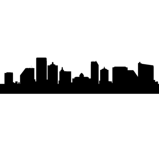 Picture of Atlantic City, New Jersey Skyline (Cityscape Decal)