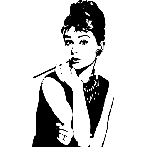 Audrey Hepburn DECALS Wall Decor, Audrey Hepburn