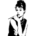 Picture of Audrey Hepburn  1 (Celebrity Decals)