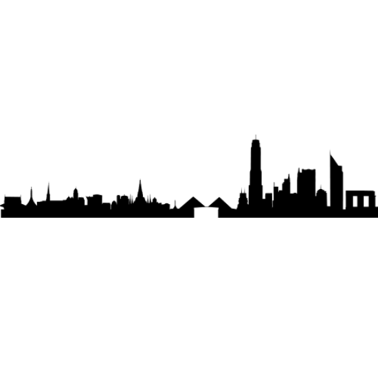 Picture of Bangkok, Thailand City Skyline (Cityscape Decal)
