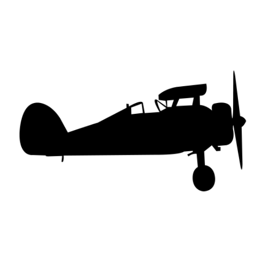 Picture of Biplane 16 (Silhouettes: Wall Decals)