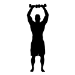 Picture of Bodybuilder  7 (weightlifting) (Workout Decor: Silhouette Decals)