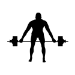 Picture of Bodybuilder 13 (weightlifting) (Workout Decor: Silhouette Decals)