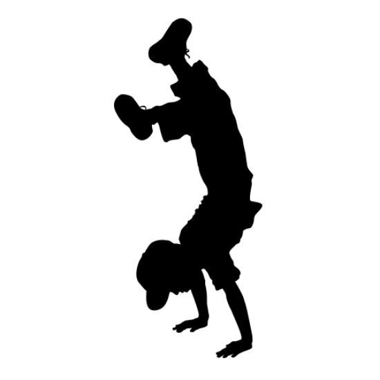 Picture of Boy Doing Handstand 38 (Children Silhouette Decals)
