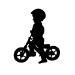 Picture of Boy Riding Bike 52 (Children Silhouette Decals)