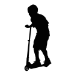 Picture of Boy Riding Scooter 31 (Children Silhouette Decals)