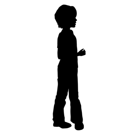 Picture of Boy Standing 19 (Children Silhouette Decals)