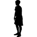 Picture of Boy Standing 20 (Children Silhouette Decals)