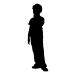 Picture of Boy Standing 64 (Children Silhouette Decals)