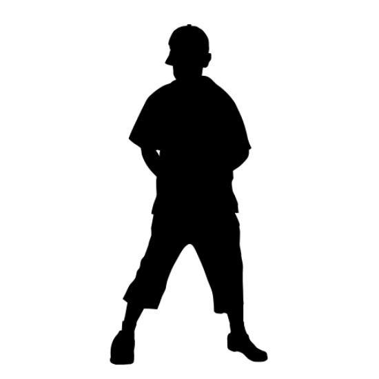 Picture of Boy Standing 65 (Children Silhouette Decals)