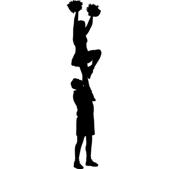 Picture of Cheerleading Silhouettes  5 (Sports Decor: Cheer Silhouettes)