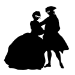Picture of Dancers 11 (Masquerade Ball) (Dance Decor: Wall Silhouettes)