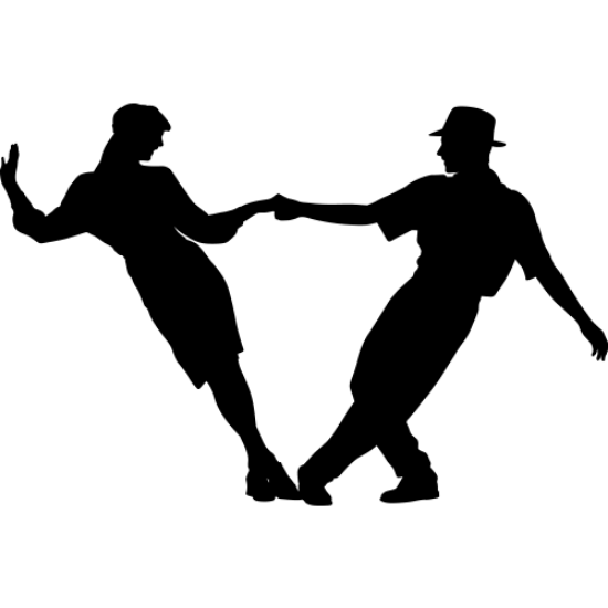 Picture of Dancing Couple 18 (Dance Studio Decor: Wall Silhouettes)