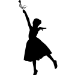 Picture of Dancing Princess 1 (Children Silhouette Decals)