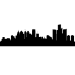 Picture of Detroit, Michigan City Skyline (Cityscape Decal)