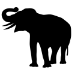 Picture of Elephant  4 (Safari Animal Silhouette Decals)