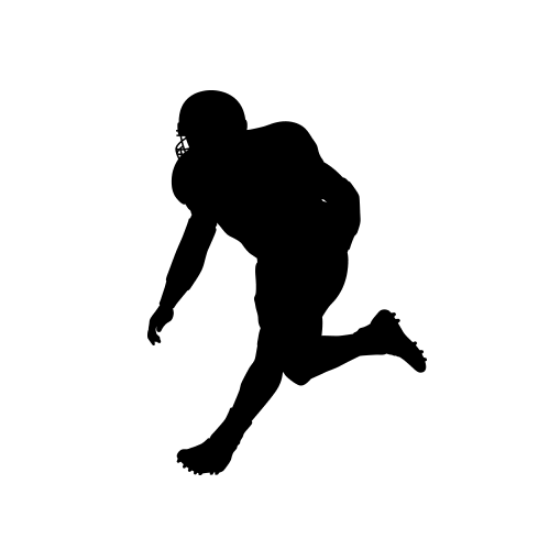 Picture of Football Player 2 (Football Decor: Silhouette Decals)