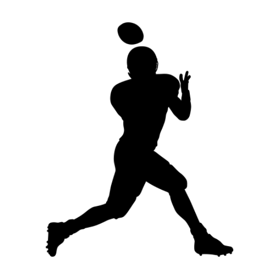 Picture of Football Player  5 (Football Decor: Silhouette Decals)
