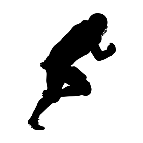 Picture of Football Player 33 (Football Decor: Silhouette Decals)