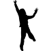 Picture of Girl Jumping 11 (Children Silhouette Decals)