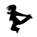 Picture of Girl Jumping 17 (Children Silhouette Decals)