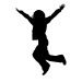 Picture of Girl Jumping 21 (Children Silhouette Decals)
