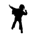 Picture of Girl Jumping 23 (Children Silhouette Decals)