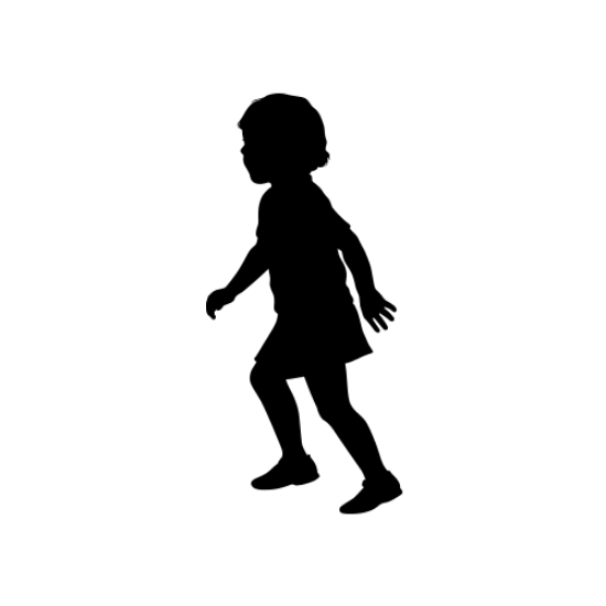 Picture of Girl Running 28 (Children Silhouette Decals)
