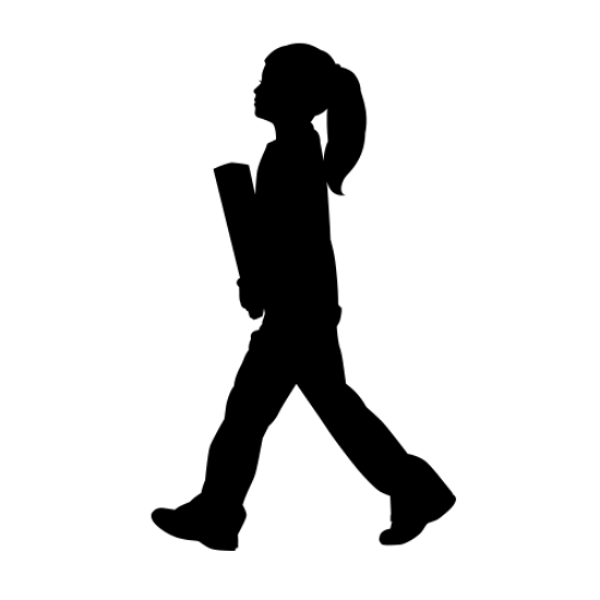 Picture of Girl Walking 32 (Children Silhouette Decals)