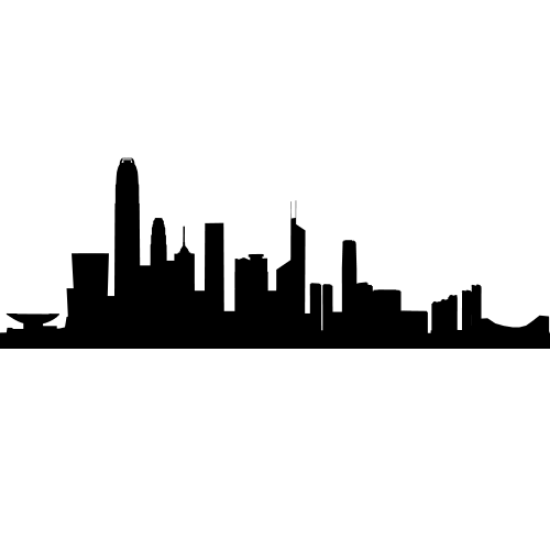 Picture of Hong Kong, China 2 City Skyline (Cityscape Decal)