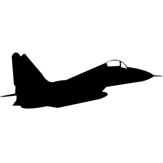 Picture of Fighter Jet  6 (Wall Silhouettes: Decals)
