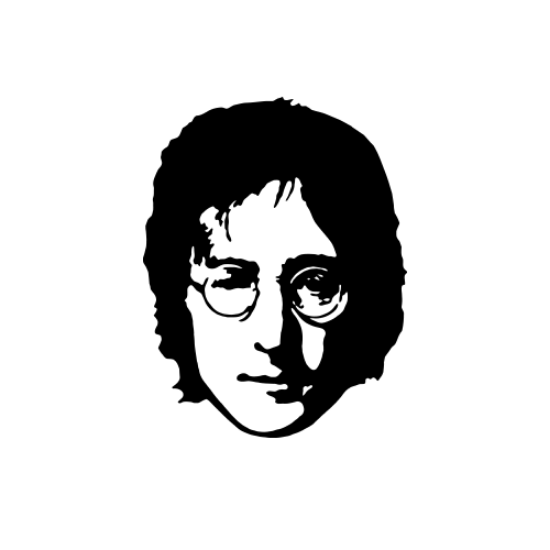 Picture of John Lennon Hollow Cut  1 (Beatles Decals)