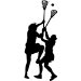 Picture of Lacrosse Players (Female) 22 (Lacrosse Decor: Decals)