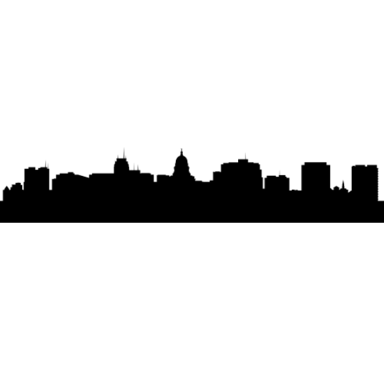 Picture of Madison, Wisconsin City Skyline (Cityscape Decal)