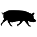 Picture of Pig 20 (Farm Animal Silhouette Decals)