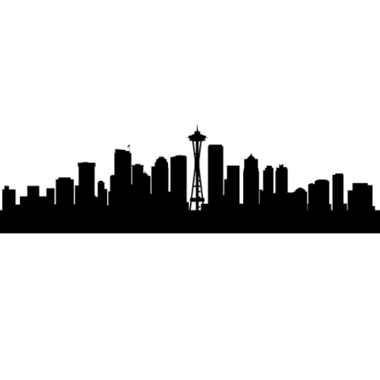 Picture of Seattle, Washington City Skyline (Cityscape Decal)