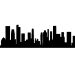Picture of Singapore 2 City Skyline (Cityscape Decal)