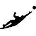 Picture of Soccer Player (Goalie) 7 (Soccer Decor: Silhouette Decals)