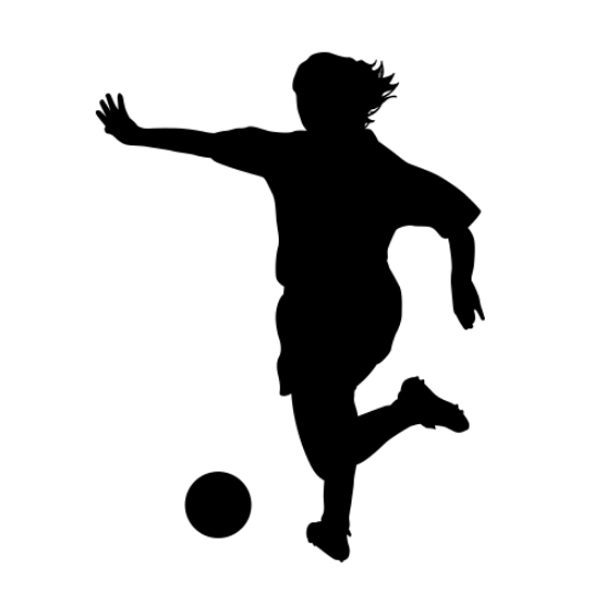Picture of Soccer Player (Female) F42 (Soccer Decor: Silhouette Decals)