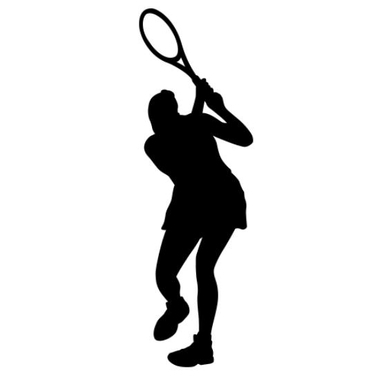 Picture of Tennis Player  1 (Tennis Decor: Silhouette Decals)