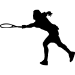 Picture of Tennis Player  6 (Tennis Decor: Silhouette Decals)