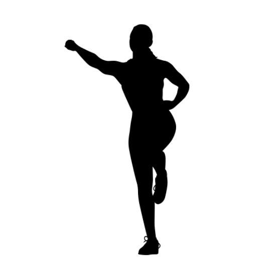 Picture of Fitness Silhouette  4 (Sports Decor: Silhouette Decals)