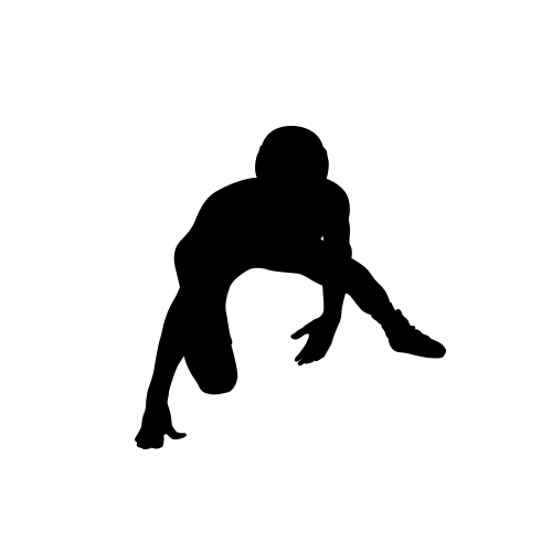 wrestling champion silhouette