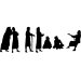 Picture of Jesus Teaching Wall Scene 20 (Christian Silhouette Decals)